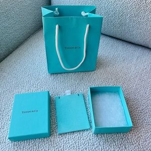 Authentic Tiffany Jewelry Box & bag for smile necklace
